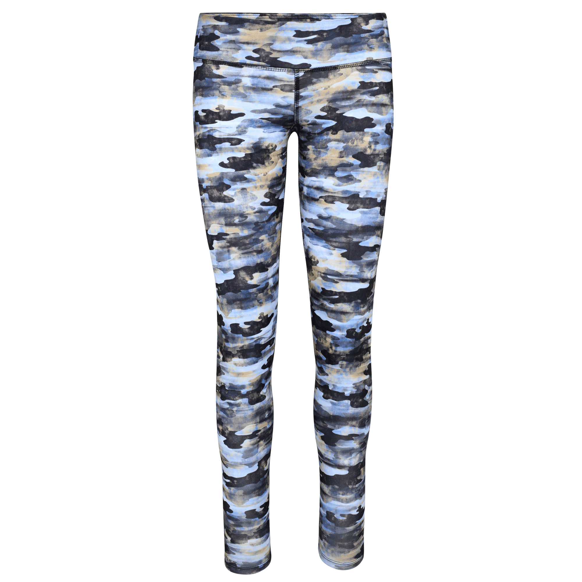 Blue camo yoga pants shop