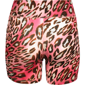 Power Shorts in Pink Leopard
