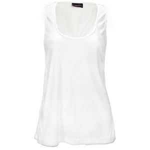 Tie Back Tank in White